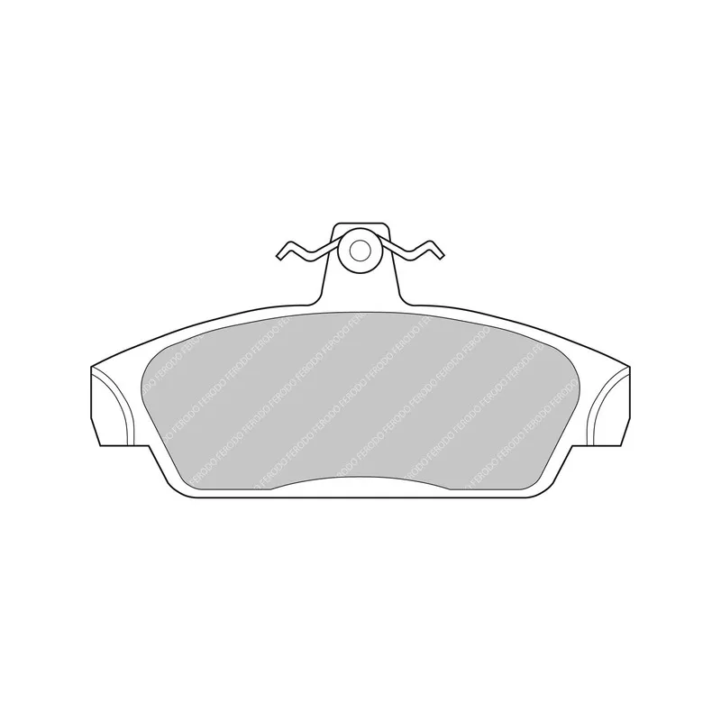 Jeu de 4 plaquettes de frein avant FERODO RACING FDS603