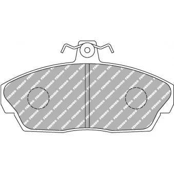 Jeu de 4 plaquettes de frein avant FERODO RACING FDS613