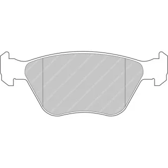 Jeu de 4 plaquettes de frein avant FERODO RACING FDS685