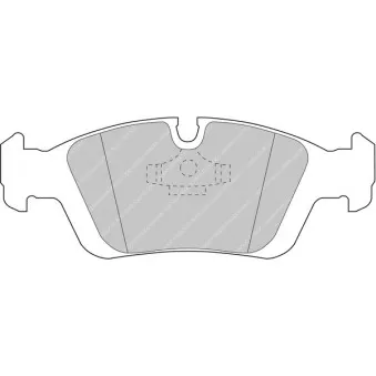 Jeu de 4 plaquettes de frein avant FERODO RACING FDS725