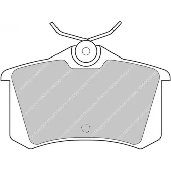 Jeu de 4 plaquettes de frein arrière FERODO RACING FDS726