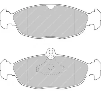 Jeu de 4 plaquettes de frein avant FERODO RACING FDS732