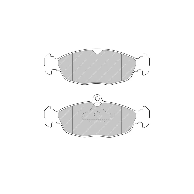Jeu de 4 plaquettes de frein avant FERODO RACING FDS732