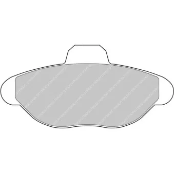 Jeu de 4 plaquettes de frein avant FERODO RACING FDS749
