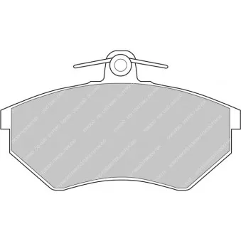 Jeu de 4 plaquettes de frein avant FERODO RACING FDS774