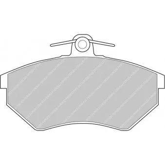 Jeu de 4 plaquettes de frein avant FERODO RACING FDS775