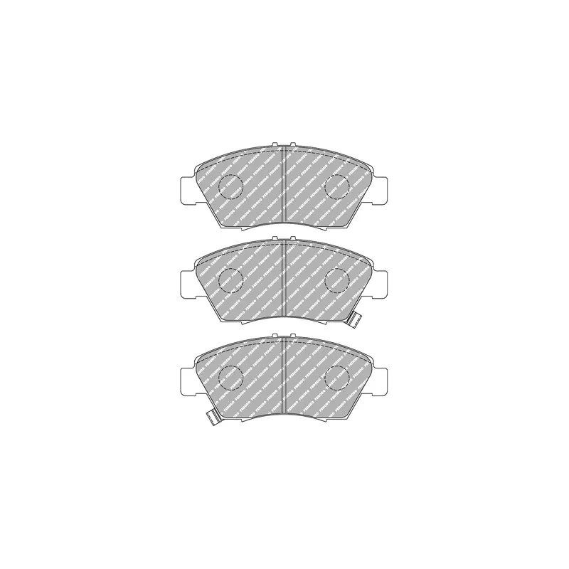 Jeu de 4 plaquettes de frein avant FERODO RACING FDS776