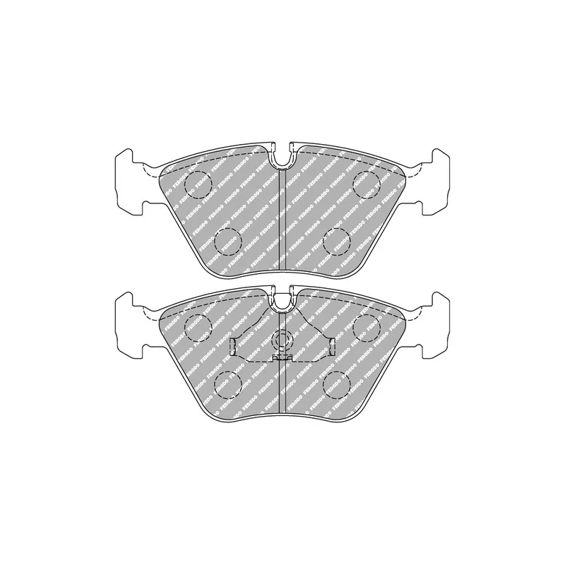 Jeu de 4 plaquettes de frein avant FERODO RACING FDS779