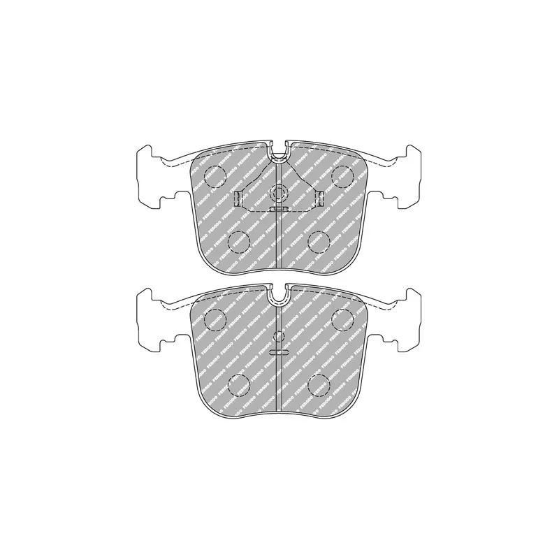Jeu de 4 plaquettes de frein avant FERODO RACING FDS856