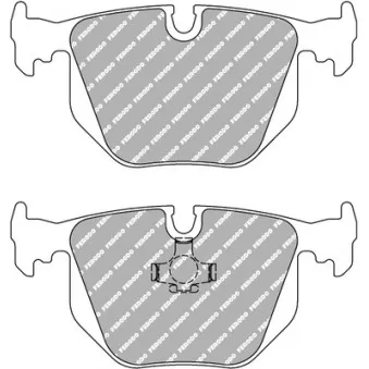 Jeu de 4 plaquettes de frein arrière FERODO RACING FDS857