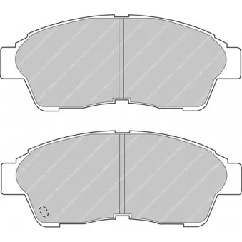 Jeu de 4 plaquettes de frein avant FERODO RACING FDS867