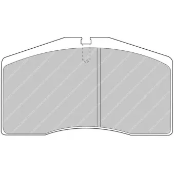 Jeu de 4 plaquettes de frein avant FERODO RACING FDS891
