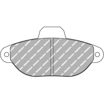 Jeu de 4 plaquettes de frein avant FERODO RACING FDS925