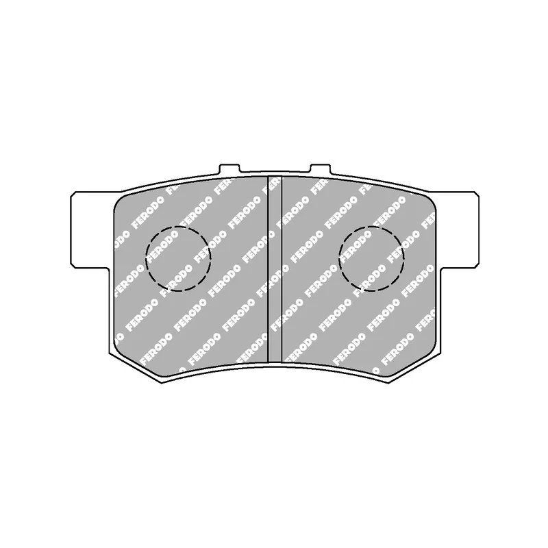 Jeu de 4 plaquettes de frein arrière FERODO RACING FDS956