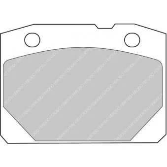 Jeu de 4 plaquettes de frein avant FERODO RACING FDS96