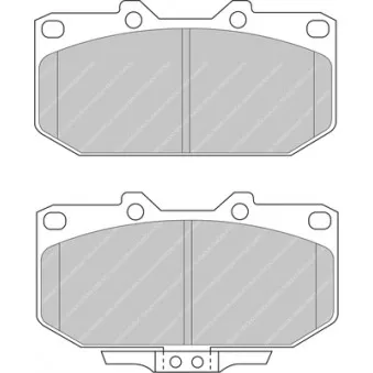 Jeu de 4 plaquettes de frein avant FERODO RACING FDS986