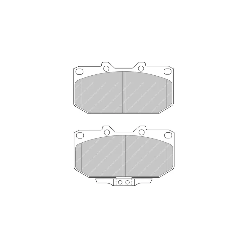 Jeu de 4 plaquettes de frein avant FERODO RACING FDS986