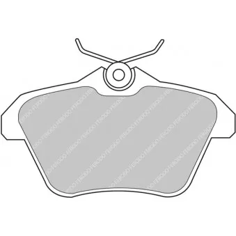 Jeu de 4 plaquettes de frein arrière FERODO RACING FDS995