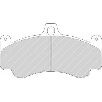 Jeu de 4 plaquettes de frein avant FERODO RACING FDSR3075