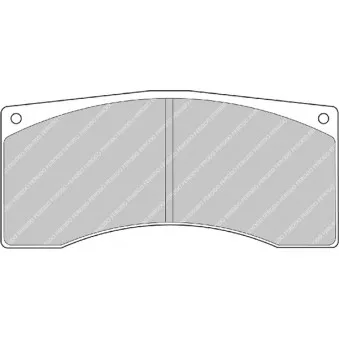 Jeu de 4 plaquettes de frein avant FERODO RACING FRP1077R