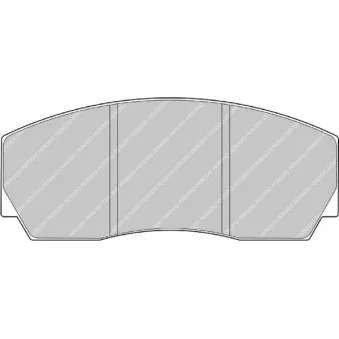 Jeu de 4 plaquettes de frein avant FERODO RACING FRP216H