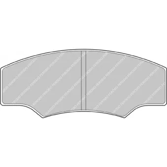Jeu de 4 plaquettes de frein avant FERODO RACING FRP218H