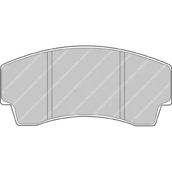 Jeu de 4 plaquettes de frein avant FERODO RACING FRP219W