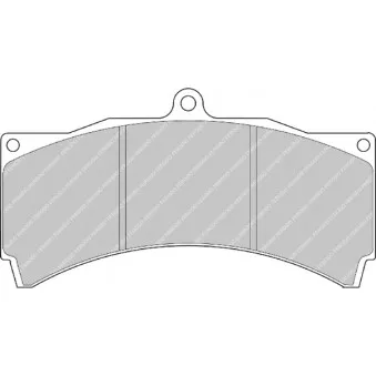 Jeu de 4 plaquettes de frein avant FERODO RACING FRP3054H