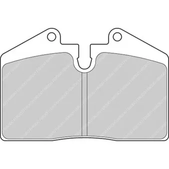 Jeu de 4 plaquettes de frein avant FERODO RACING FRP3069H