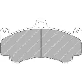 Jeu de 4 plaquettes de frein avant FERODO RACING FRP3075H
