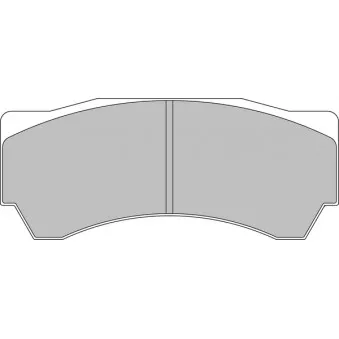 Jeu de 4 plaquettes de frein avant FERODO RACING FRP3081H