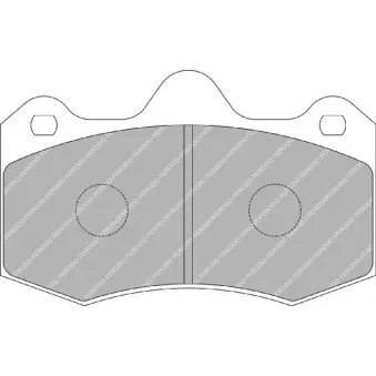 Jeu de 4 plaquettes de frein avant FERODO RACING FRP3083R