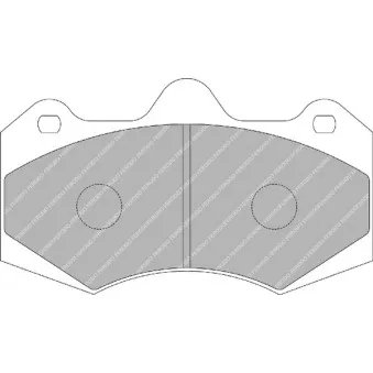 Jeu de 4 plaquettes de frein avant FERODO RACING FRP3084Z