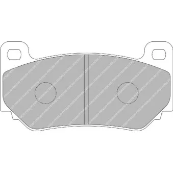 Jeu de 4 plaquettes de frein avant FERODO RACING FRP3085H