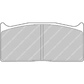 Jeu de 4 plaquettes de frein avant FERODO RACING FRP308W