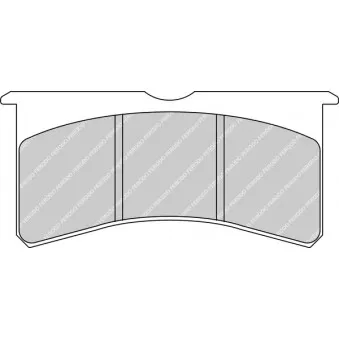 Jeu de 4 plaquettes de frein avant FERODO RACING FRP3097Z