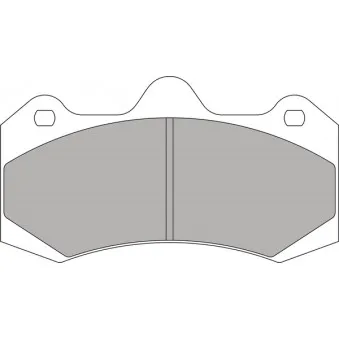 Jeu de 4 plaquettes de frein avant FERODO RACING FRP3114R