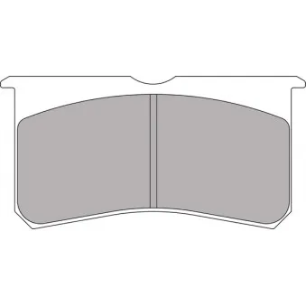 Jeu de 4 plaquettes de frein avant FERODO RACING FRP3116H