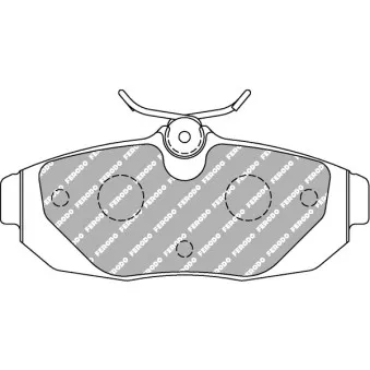 Jeu de 4 plaquettes de frein avant FERODO RACING FRP3130H