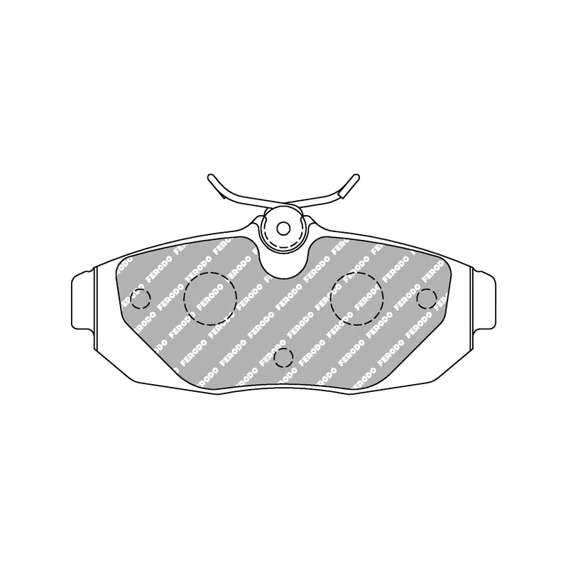 Jeu de 4 plaquettes de frein avant FERODO RACING FRP3130H