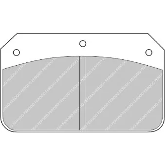 Jeu de 4 plaquettes de frein avant FERODO RACING FRP502R