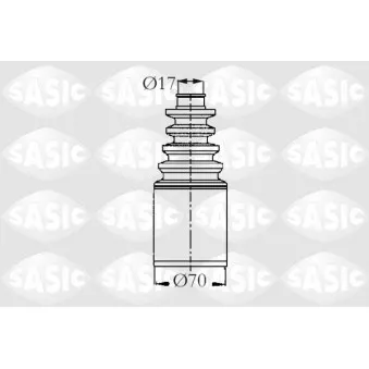 Soufflets de cardan avant SASIC 2873613