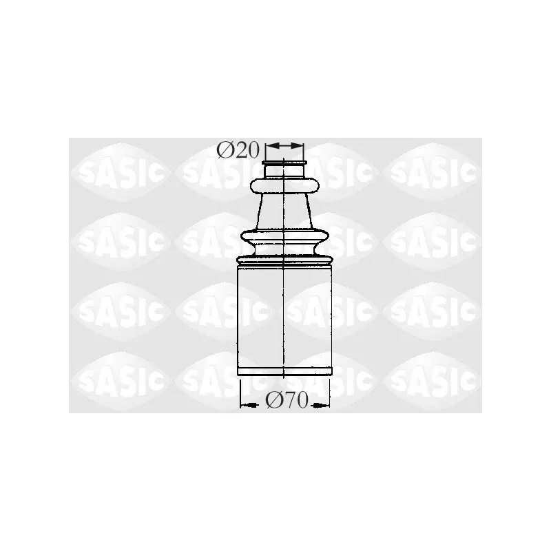 Soufflets de cardan avant SASIC 2873693