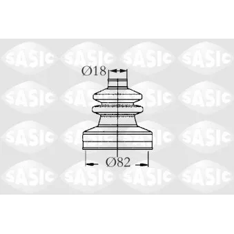 Soufflets de cardan avant SASIC 2873713