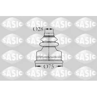 Soufflets de cardan avant SASIC 2873773