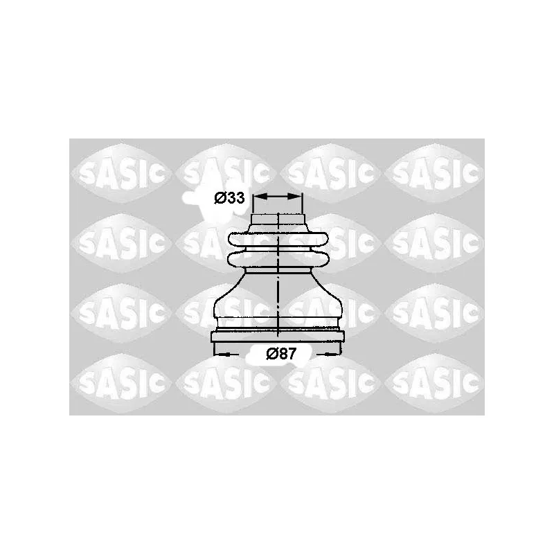 Soufflets de cardan avant SASIC 2873783