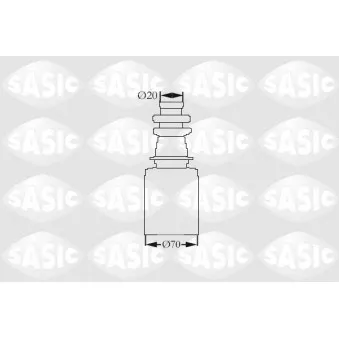 Soufflets de cardan avant SASIC 2873833