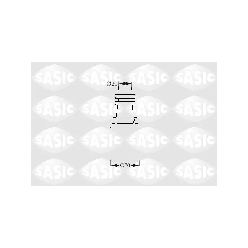 Soufflets de cardan avant SASIC 2873833