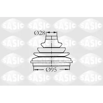 Soufflets de cardan avant SASIC 2933003
