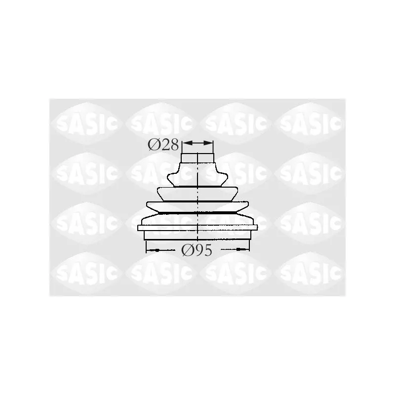 Soufflets de cardan avant SASIC 2933003